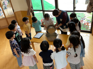 食育活動（味噌作り）前編