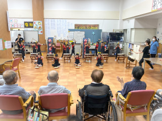 和太鼓交流会（in古川西部デイサービスセンター）